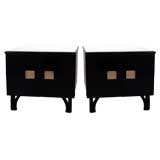 Pair of Asian-Inspired Side Tables after James Mont