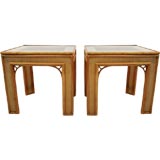 Pair of Bamboo Side Tables