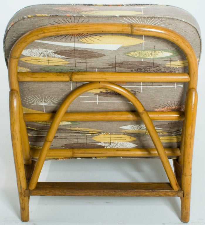 20th Century Pair of Ritts Company Armless Rattan Chairs