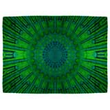 Large Muti-Green Mod Rya Rug