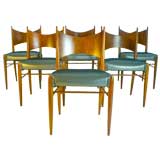 Vintage Set of Six Paul McCobb for Calvin Dining Chairs