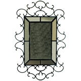 Large Wrought Iron Mirror