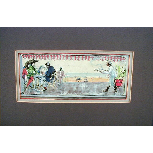 Water Color by Armin Hansen, prominent En Plein Air School