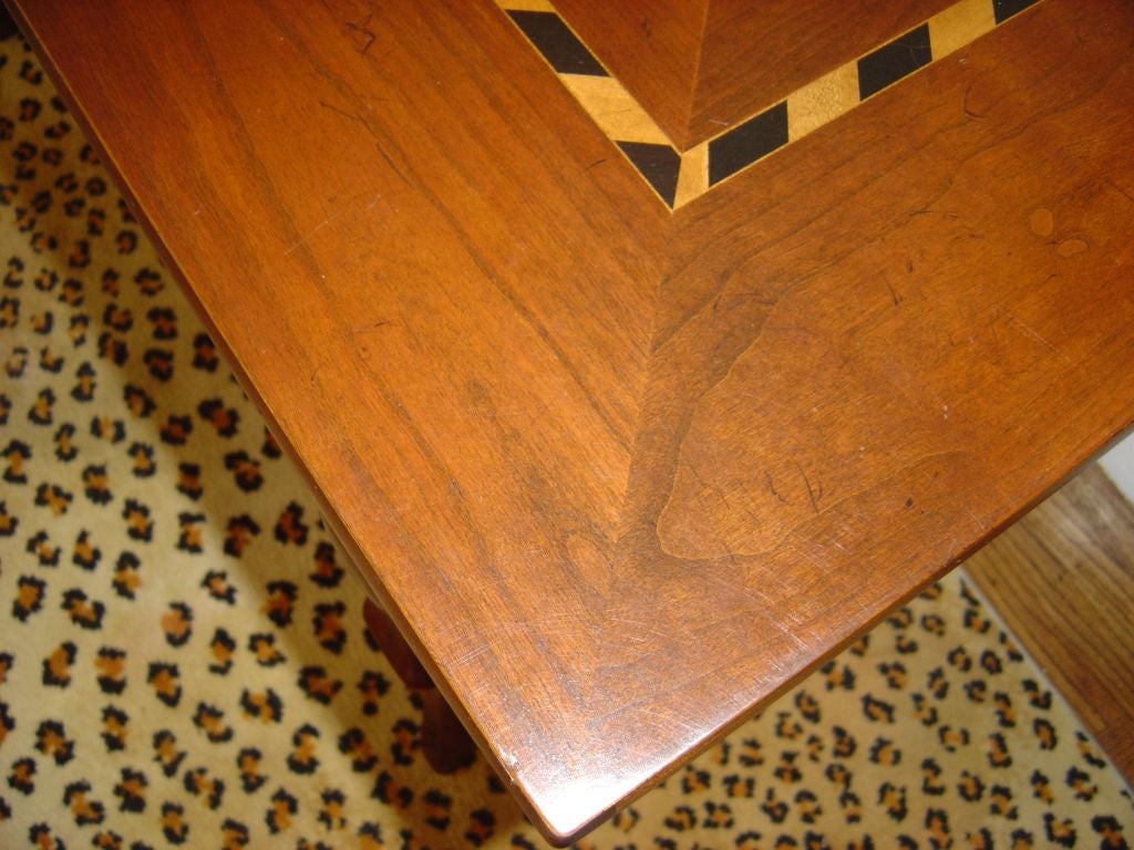 Baker Mahogany Vintage Inlaid Writing Table
