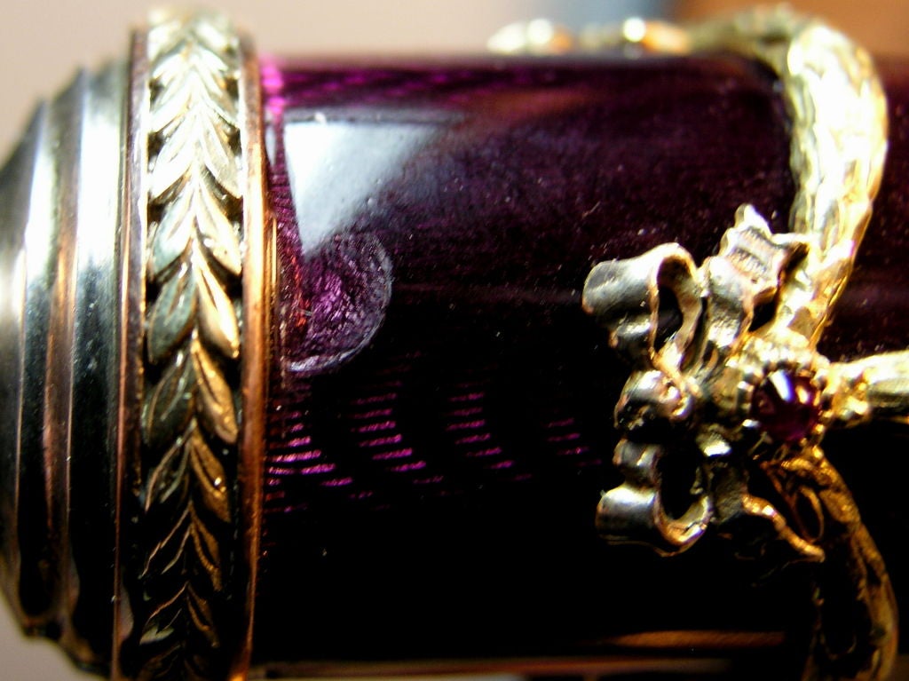 Henrik Wigstrom Faberge master candle Silver Gold Enamel Rubies 5