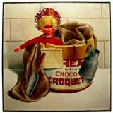 Charming oil on canvas of doll by Martin Simon