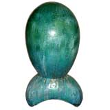 Wonderful large Japanese studio terracotta abstract sculpture