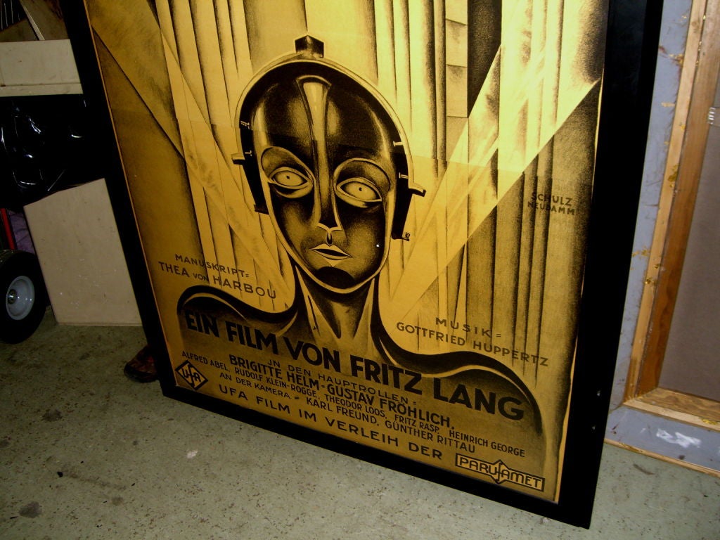 Large 1999 limited edition reprint of original Metropolis poster