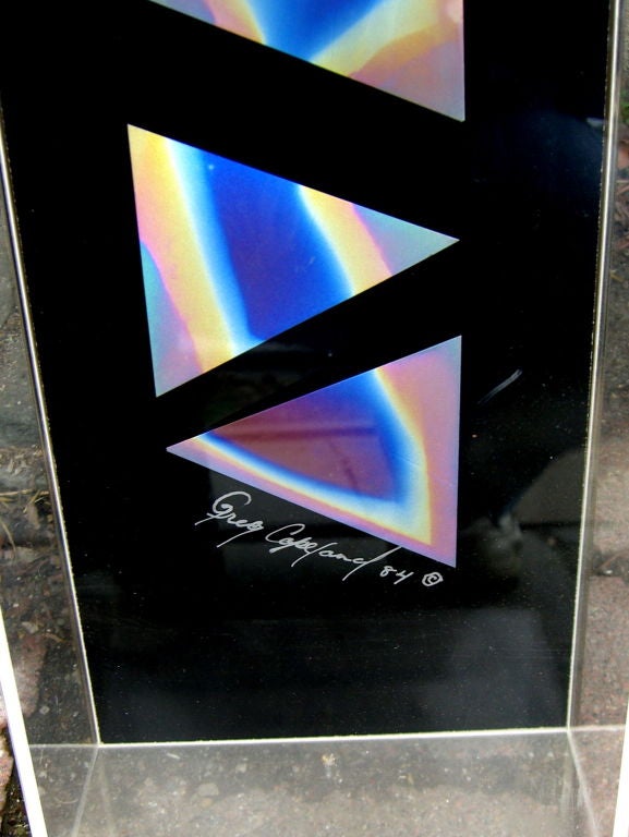 Lucite Beautiful lucite shadow box sculpture by Greg Copeland 1984