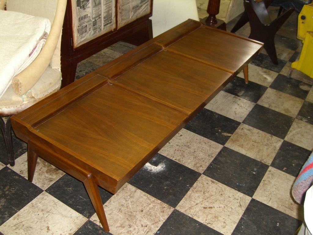 Unusual convertible bench or coffee table by Brown Saltman of CA 2