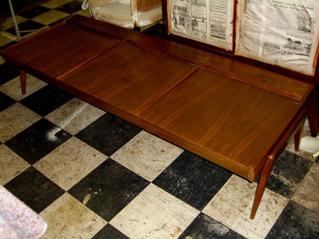 Unusual convertible bench or coffee table by Brown Saltman of CA 4