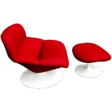 Geoffrey Harcourt for Artifort oversized chair and ottoman