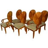 Used Wonderful set of 6 1970
s Italian oversized dining chairs