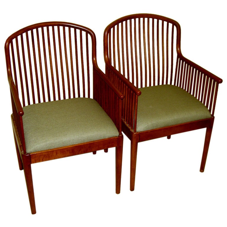 Pair of 1983  Davis Allen design for Knoll Studio Exeter chairs