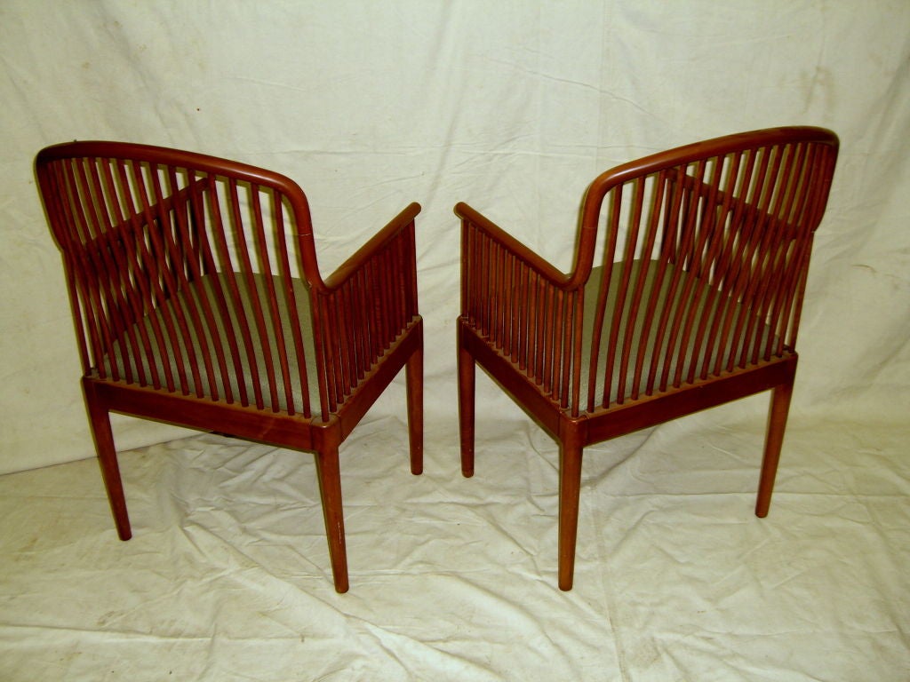 American Pair of 1983  Davis Allen design for Knoll Studio Exeter chairs