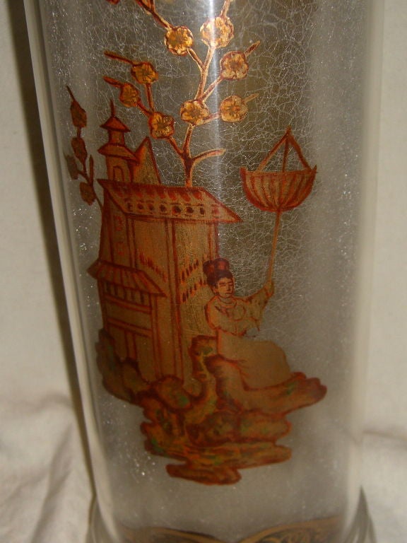 Unusual pair of 1970's Lucite apothecary or candy jars with lids