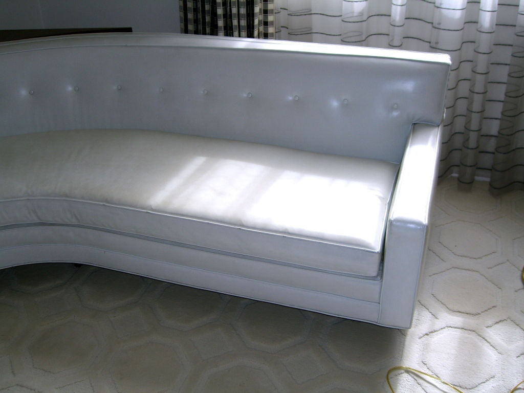American Harvey Probber custom deigned 1960's curved sofa w/table