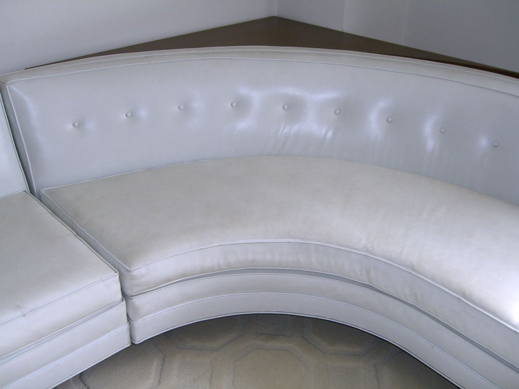 Mid-20th Century Harvey Probber custom deigned 1960's curved sofa w/table