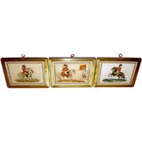 3 early 19th century hand colored etchings of British Royalty