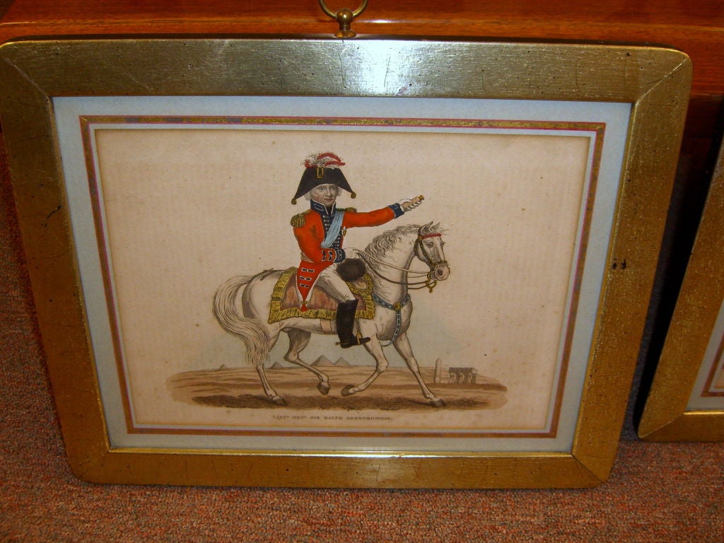 3 early 19th century hand colored etchings of British Royalty