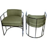 Vintage Milo Baughman for Thayer Coggin pair of armchairs