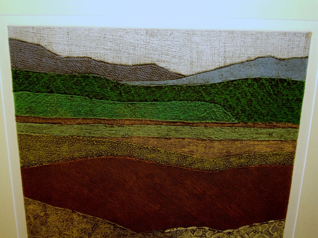 Collograph in colors by Dale Pierson Hill of Helen 1978 at 1stDibs