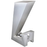 Unusual cast Resin abstract sculpture signed Balboza 1967