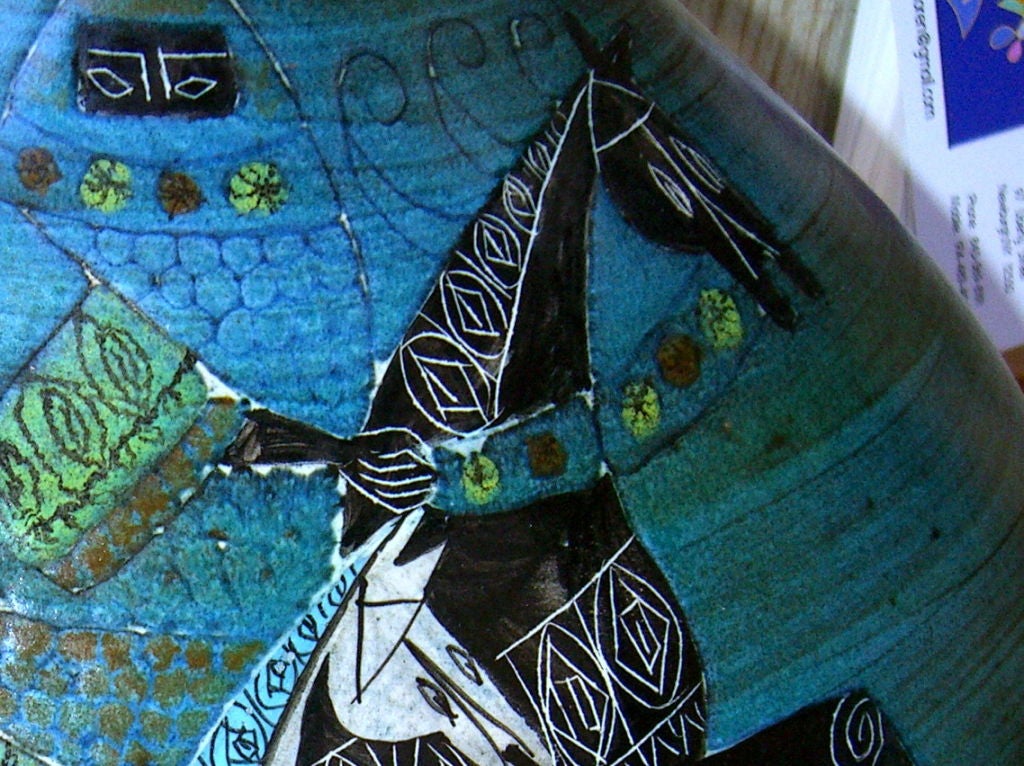 Handgedrehte Terrakotta-Vase von Jean de Lespinasse, signiert JDL im Angebot 2