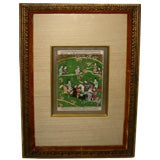 Early 19th century illuminated manuscript hand painted page