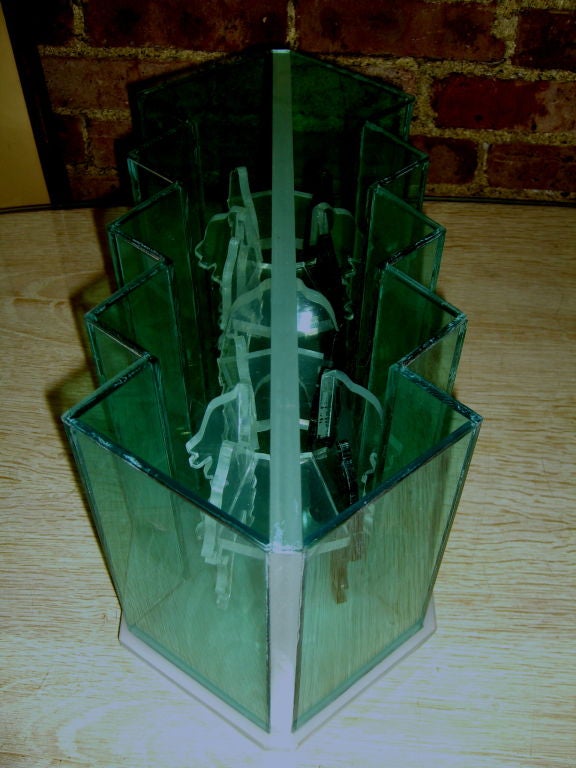 Folk Art Eugene Massin acrylic sculpture a noted Miami area artist