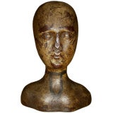 Late 18th century French milliner's head,  mold or display
