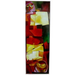 Nice Cubist Painting Owls by Rising Artist Gabriella Huluba 8