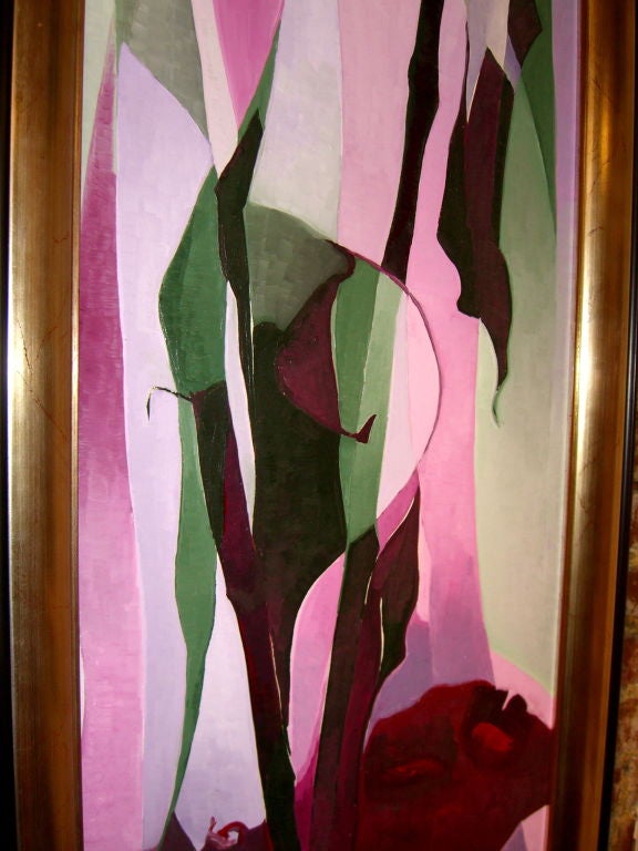 Canvas Beautiful painting of flowers by Roumanian artist T Cristina