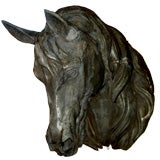 19th century Zinc Horse head trade sign