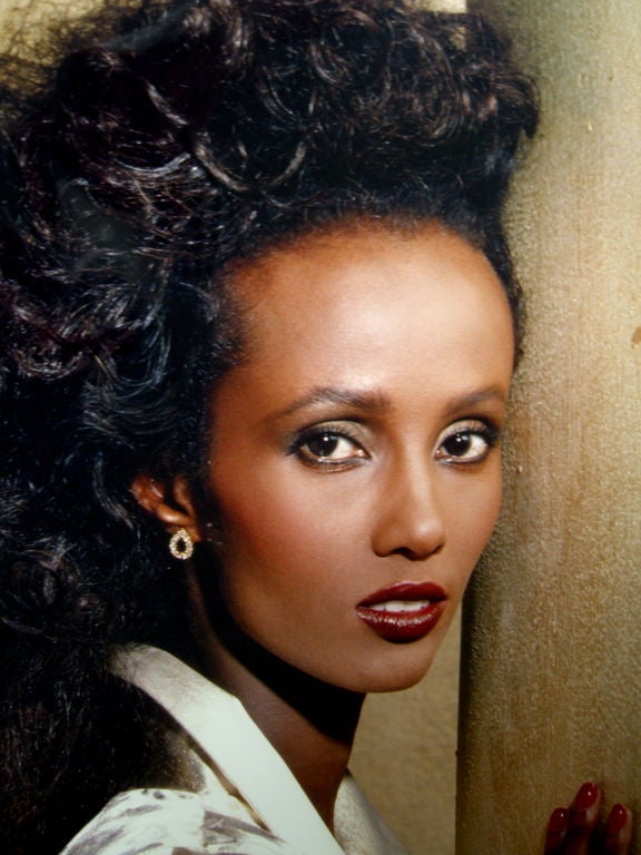 1980's Francesco Scavullo photograph of supermodel Iman