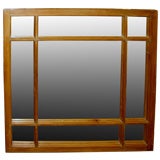Great 19th century mirrored 19th century window pane