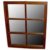 Great 19th century window with panes replaced with mirrors