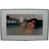 Vintage Stunning Advertising Color photograph woman bath attr Scavullo