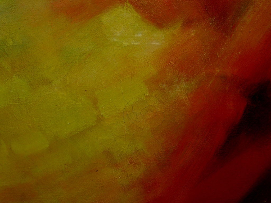 Late 20th Century Beautiful large oil by noted French artist Giacomo De pass