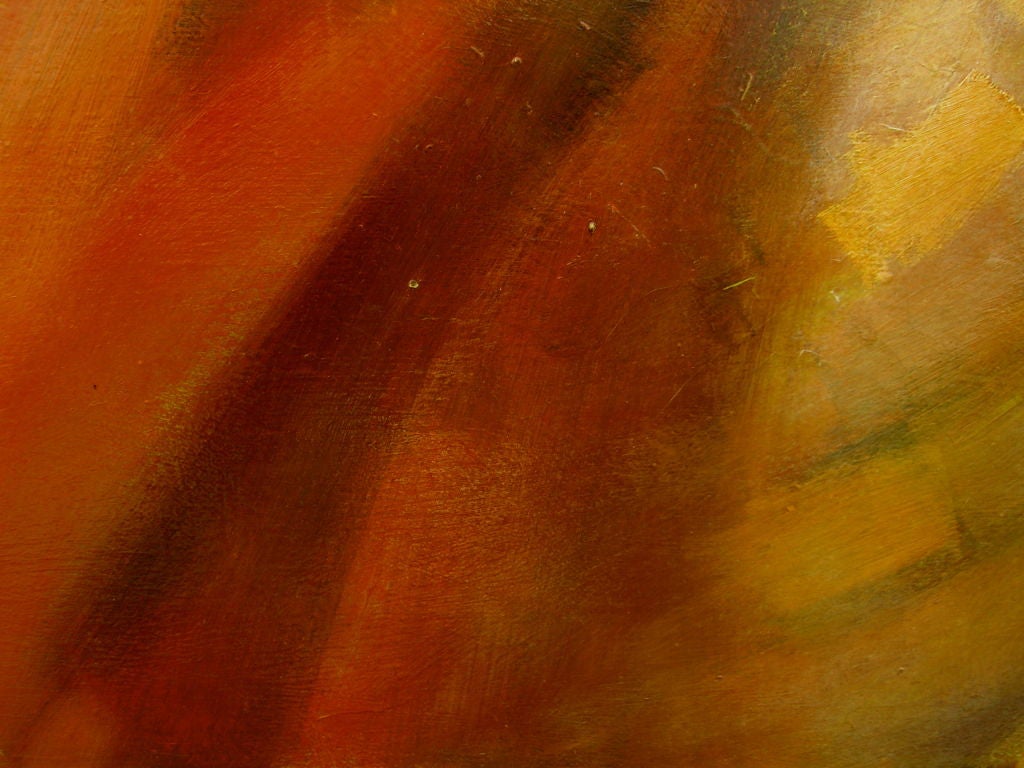 Canvas Beautiful large oil by noted French artist Giacomo De pass