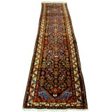 NIce 50-60 year old hand made Hamadan long figural runner