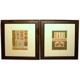 Pr hand colored 19th Cty architectural Lithos Neo-classical