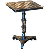 Late 19th Century Tilt Top Painted Game Table