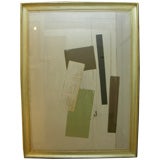 Stephen Edlich Colossal 7  3/4 Foot Mixed Media Framed Collage