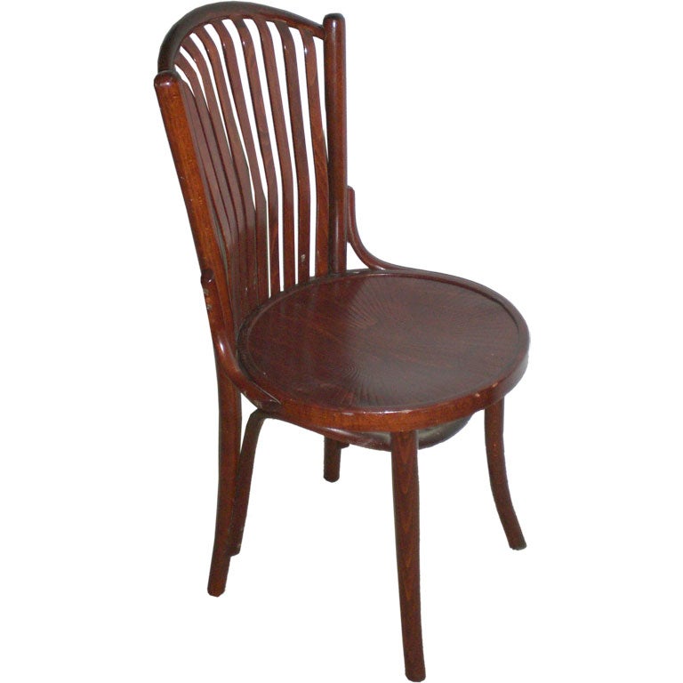 SET OF 16 BISTRO CHAIRS ATTRIBUTED TO BAUMANN For Sale
