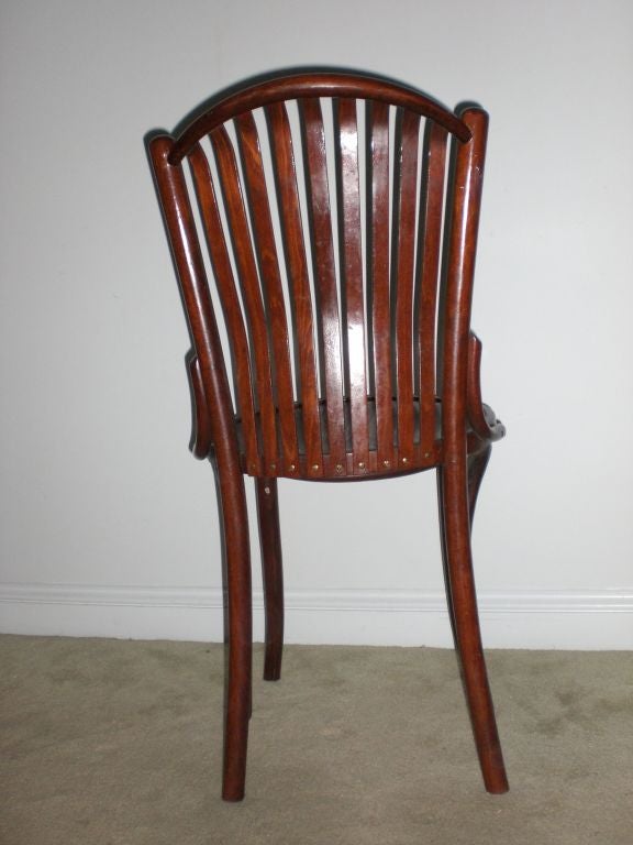 SET OF 16 BISTRO CHAIRS ATTRIBUTED TO BAUMANN