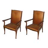 Pair of Art Nouveau Arm Chairs
