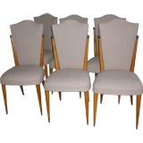 Set of 6 Deco Dining Room Chairs