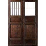 Portera- 19th Century Antique Spanish Double Doors With Windows