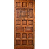 Portera- 18th Century Antique Spanish Door With Window And Iron